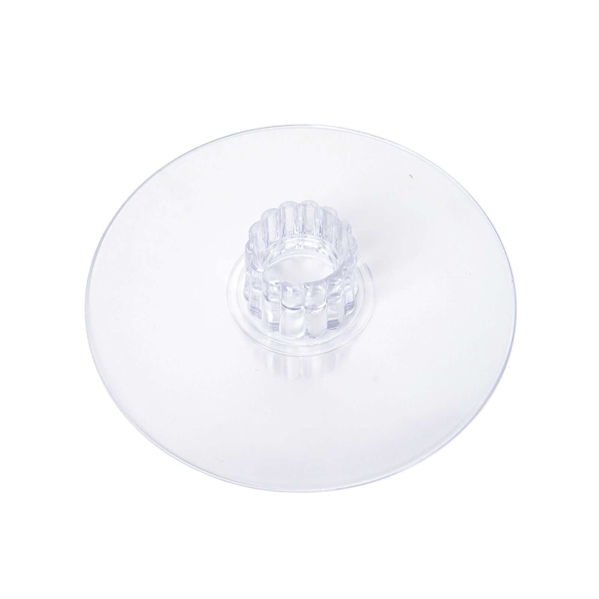 Acrylic Round DIY Cake Stand Plate Clear - Customized Tiered Dessert Display Holder for Treats Appetizers & Snacks 10"